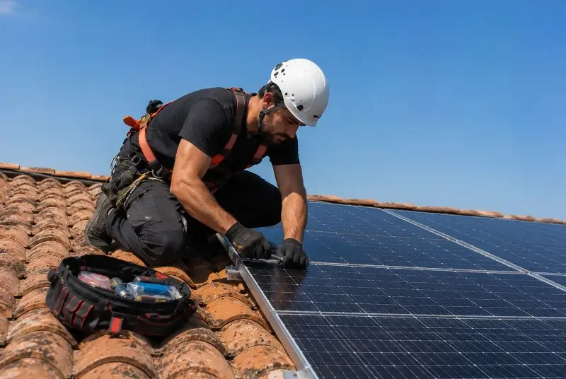 Maintenance et monitoring de panneaux solaires à Maruéjols-lès-Gardon
